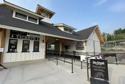 Ticket windows and The Wild Stallion at SkyLand Ranch