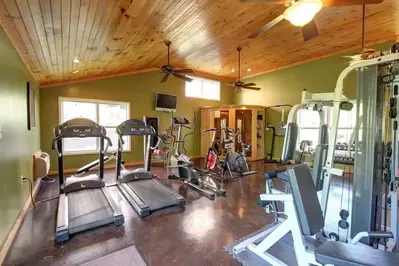 fitness room at Appleview River Resort in Sevierville TN