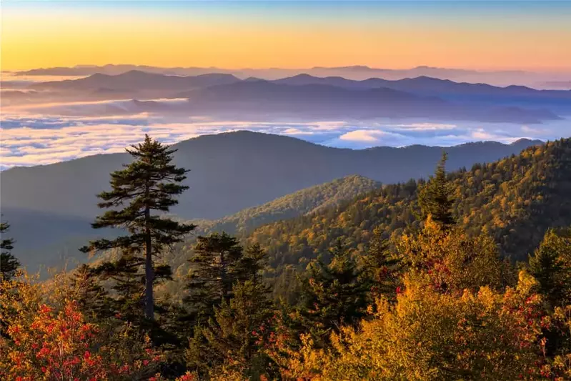 view of smokies in fall