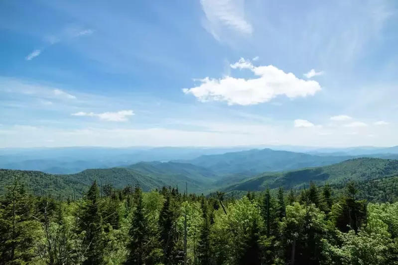 view of the smoky mountains