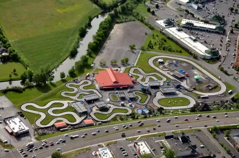 aerial view of nascar speedpark