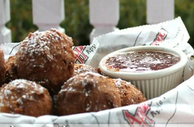 Apple fritters at apple barn