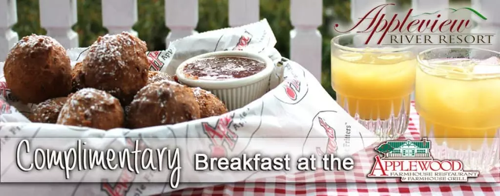 Complimentary Breakfast at the Applewood Farmhouse Restaurant